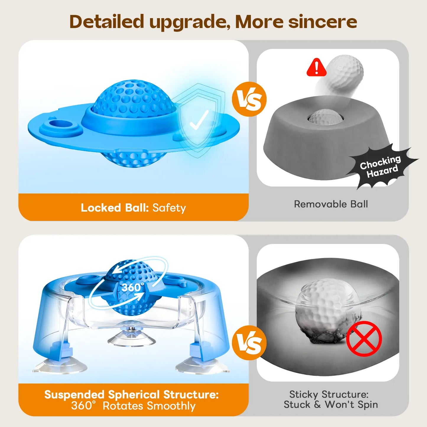 Slow Feeder Dog Bowl – No-Spill Suction Base Lick Bowl for Puppies & Dogs of All Sizes