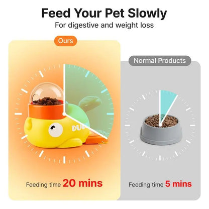 Cat Puzzle Toy – Duck-Shaped Interactive Treat Dispenser & Slow Feeder for Cats & Small Dogs