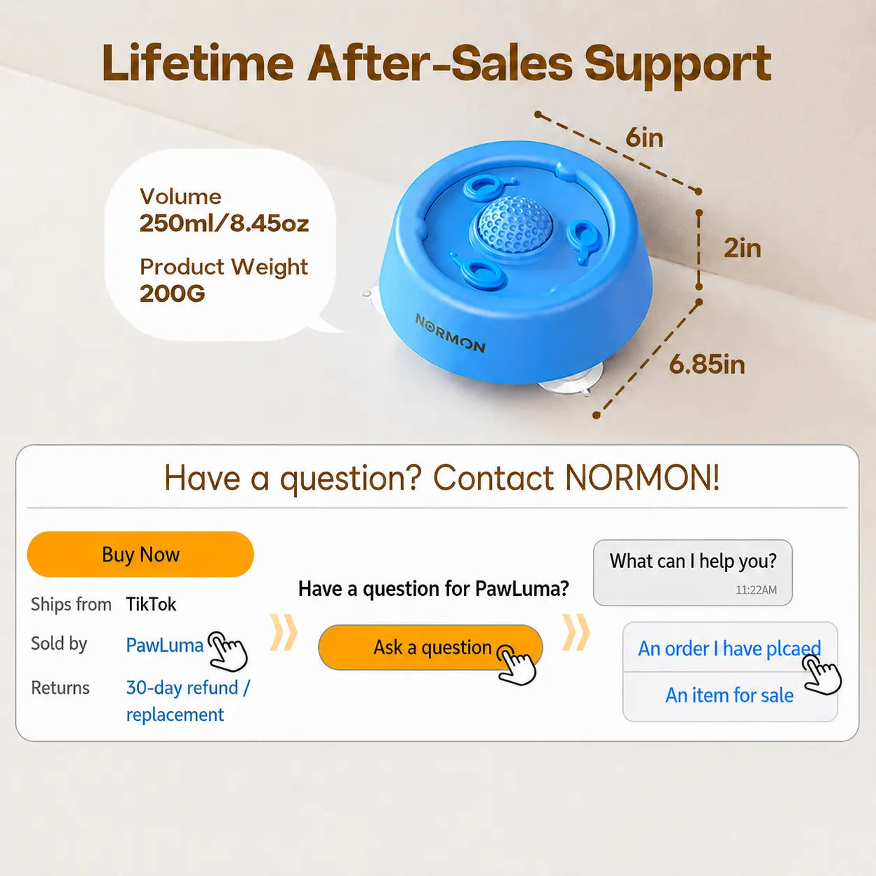 Slow Feeder Dog Bowl – No-Spill Suction Base Lick Bowl for Puppies & Dogs of All Sizes